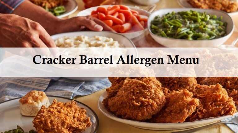 Cracker Barrel Allergen Menu