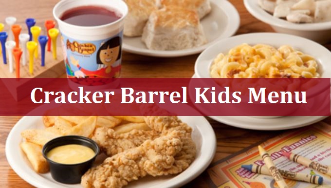 Cracker Barrel Kids Menu